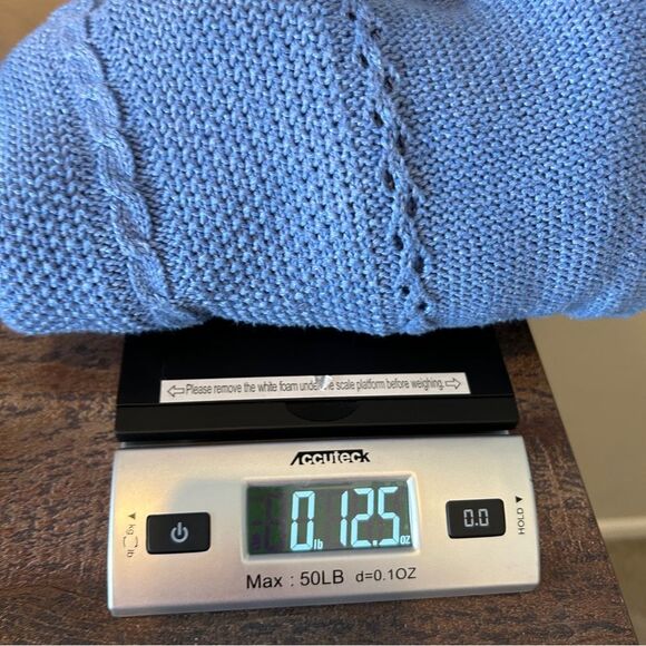 Aeropostale Women's Blue Knit V-Neck Long Sleeves Crop Pullover Sweater Size L/G - Picture 9 of 9